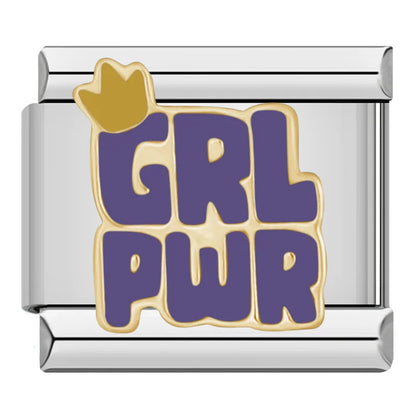 Bold Statement & Expressive Quote Italian Charms — MOM, GRL PWR, Dream Big, WOW! & More