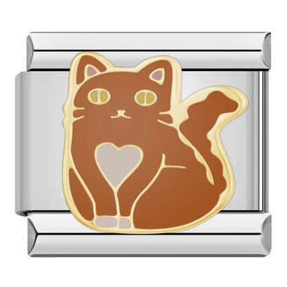 Dog & Cat Silhouette Italian Charms — Spaniel, Corgi, Dobermann, Husky, I Love My Dog & More