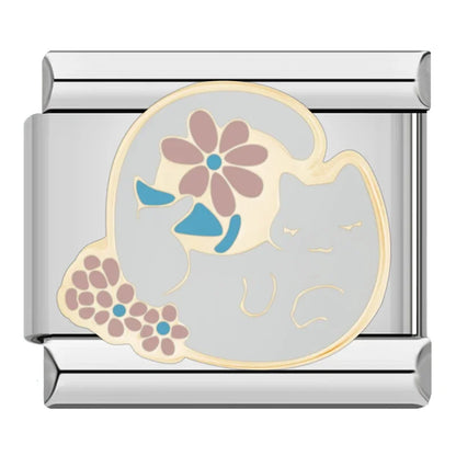 Dog & Cat Silhouette Italian Charms — Spaniel, Corgi, Dobermann, Husky, I Love My Dog & More