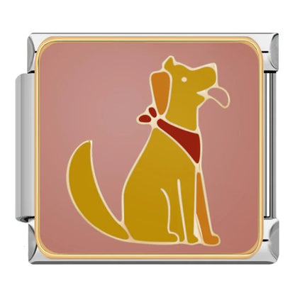 Dog & Cat Silhouette Italian Charms — Spaniel, Corgi, Dobermann, Husky, I Love My Dog & More