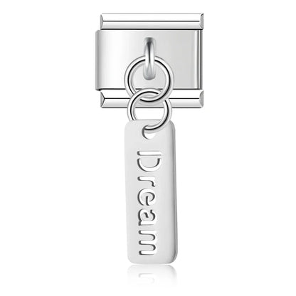 Love Dream Hope Happy Luck OMG charms