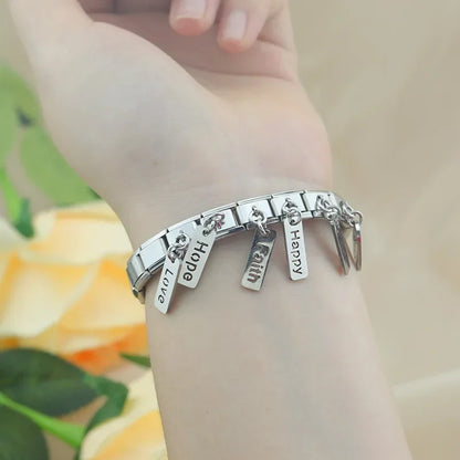 Love Dream Hope Happy Luck OMG charms