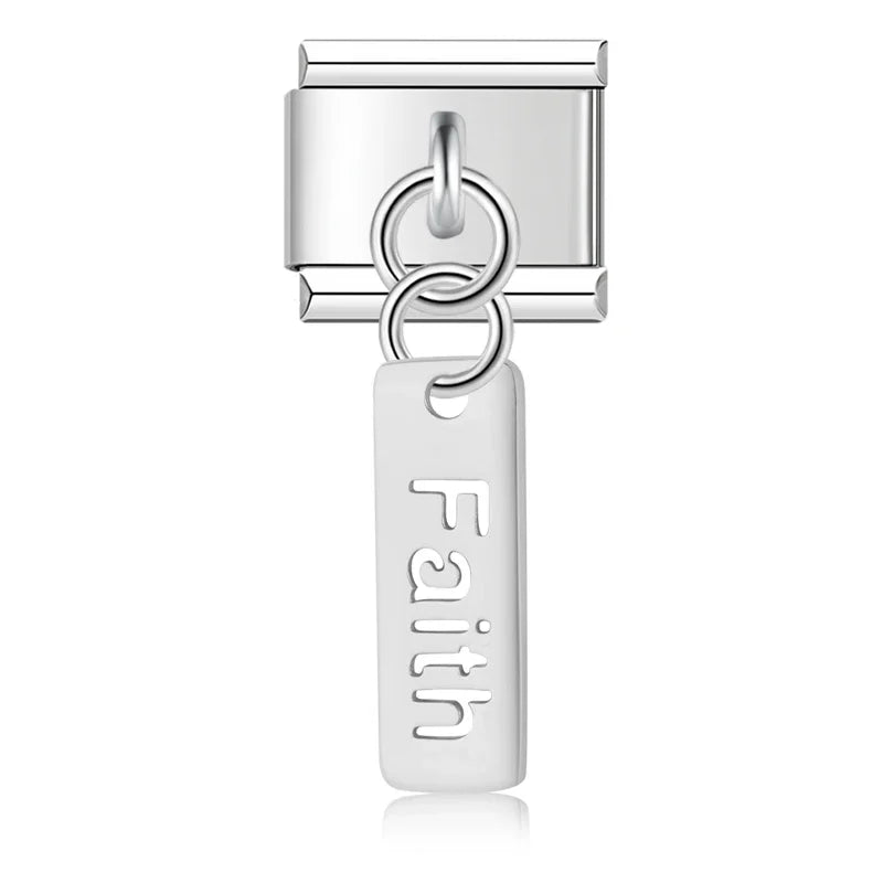 Love Dream Hope Happy Luck OMG charms