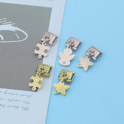 The Star, Angel, Puzzle & Palm Dangle Charm
