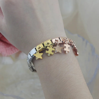 The Star, Angel, Puzzle & Palm Dangle Charm