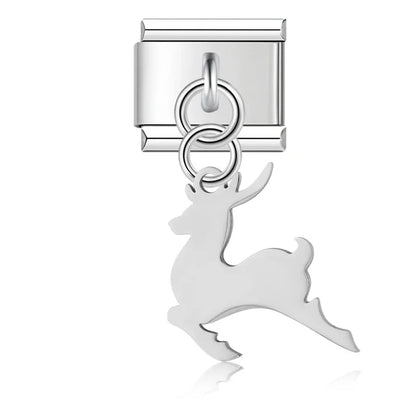 The Animal, Dog, Cat & Wolf Dangle Charm in Silver