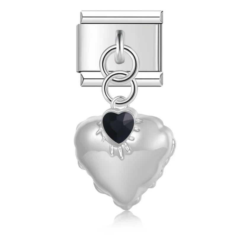 Heart Shiny CZ Italian DJ1039