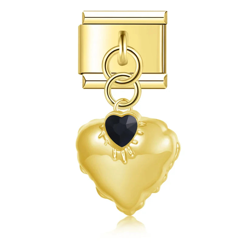 Heart Shiny CZ Italian DJ1039