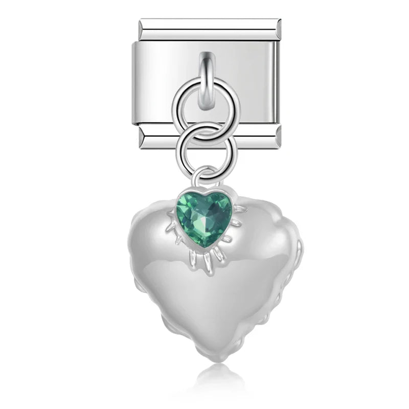 Heart Shiny CZ Italian DJ1039