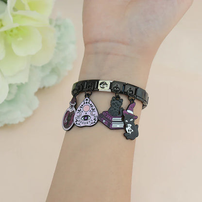 Halloween Black Cat Dangle Italian Charms