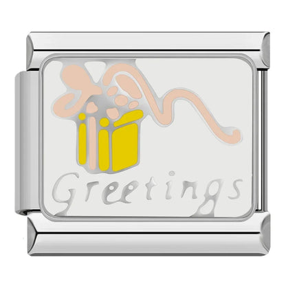 Greetings, Heart Breaker, Believe, No More Drama, Forever & Go Girl Italian Charms