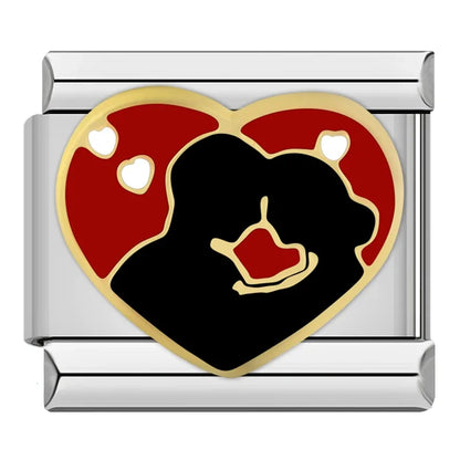 Greetings, Heart Breaker, Believe, No More Drama, Forever & Go Girl Italian Charms