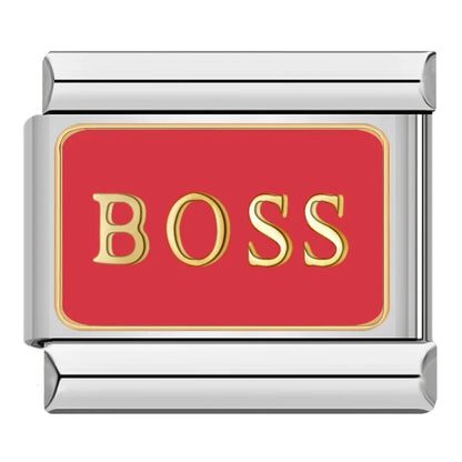 Bold Slogan Italian Charms — HOTTIE, BOSS, Goddess, Let's Party, I Love Traveling & More
