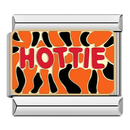 Bold Slogan Italian Charms — HOTTIE, BOSS, Goddess, Let's Party, I Love Traveling & More