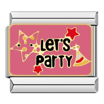 Bold Slogan Italian Charms — HOTTIE, BOSS, Goddess, Let's Party, I Love Traveling & More