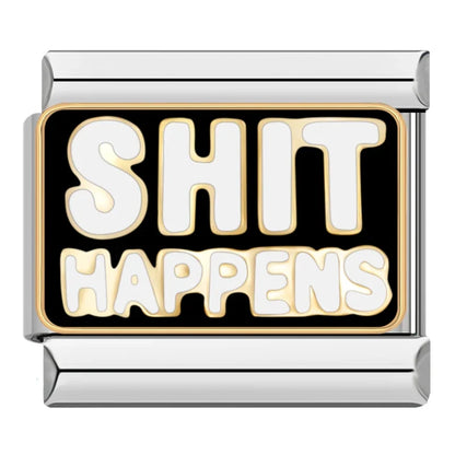 Bold Slogan Italian Charms — HOTTIE, BOSS, Goddess, Let's Party, I Love Traveling & More
