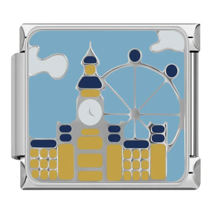 World Landmarks & Global Travel Italian Charms — Colosseum, Pyramids, Eiffel Tower & More