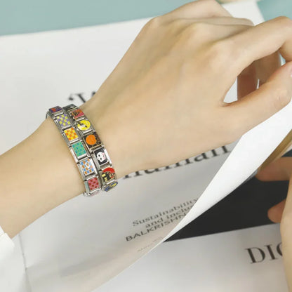 Colourful Checkerboard & 21st Birthday Italian Charms — 8 Colourways + Birthday Cake Link