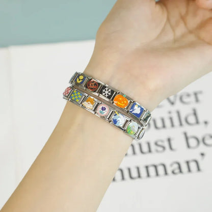 Colourful Checkerboard & 21st Birthday Italian Charms — 8 Colourways + Birthday Cake Link