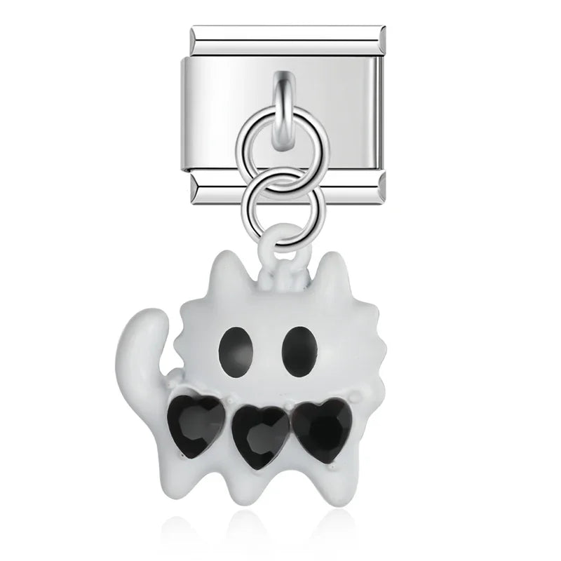 cute colorful cat and deer charms