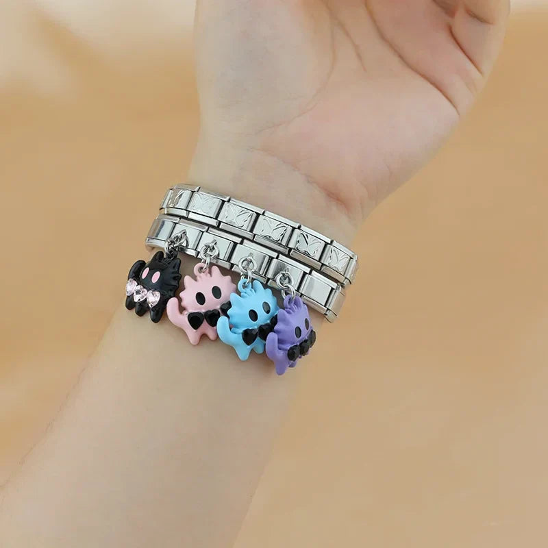 cute colorful cat and deer charms