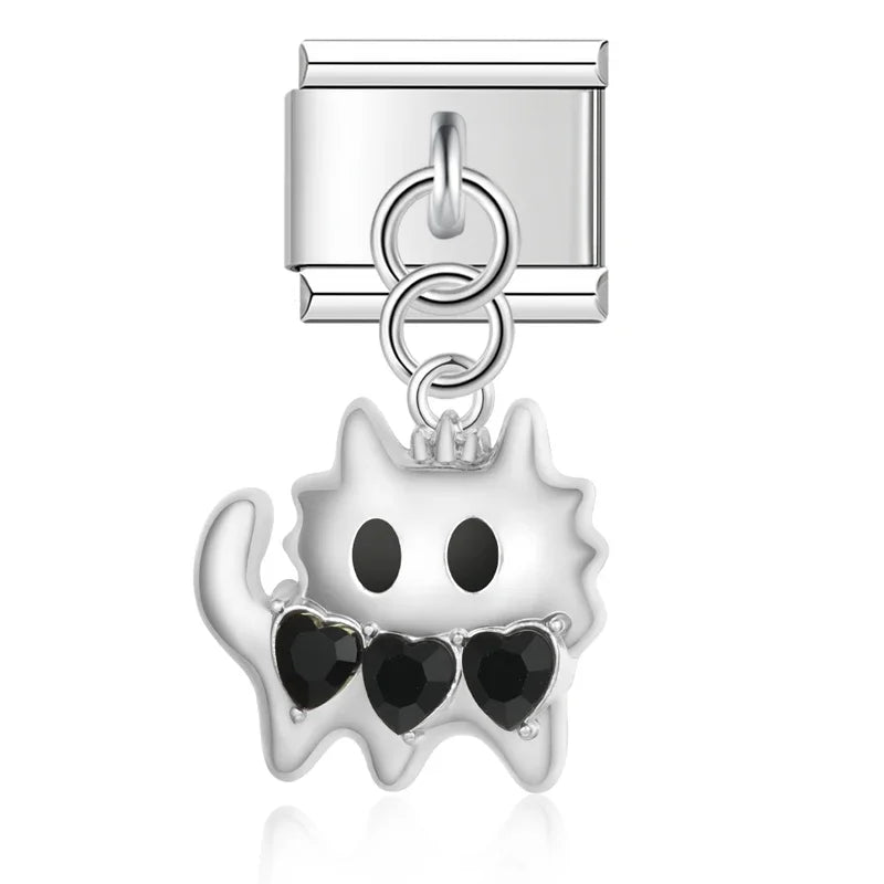 cute colorful cat and deer charms