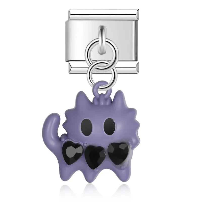 cute colorful cat and deer charms
