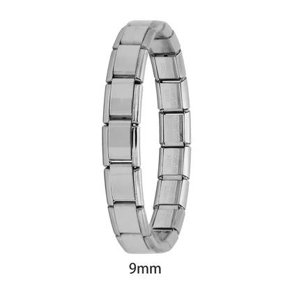 Italian Charm Bracelets — Silver, Gold & Rose Gold Stainless Steel Base Bracelets