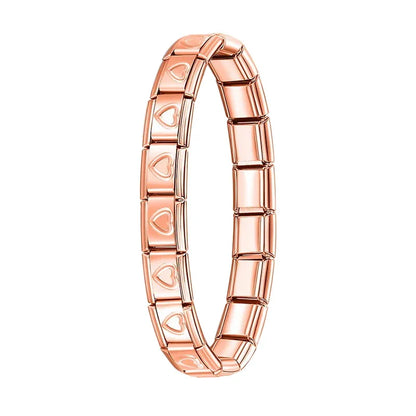 Italian Charm Bracelets — Silver, Gold & Rose Gold Stainless Steel Base Bracelets