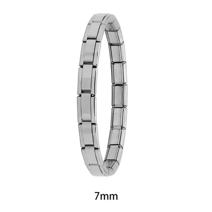 Italian Charm Bracelets — Silver, Gold & Rose Gold Stainless Steel Base Bracelets