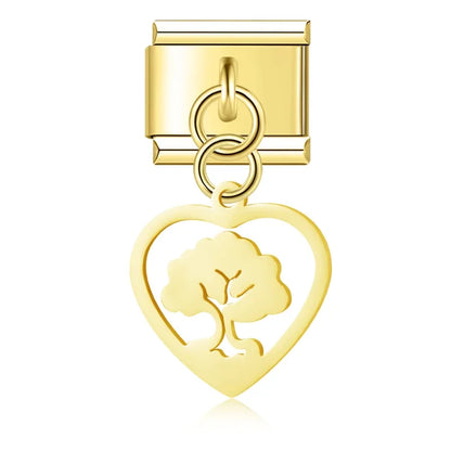Enamel Sun & Sunshine Dangle Charm for Charm Bracelets