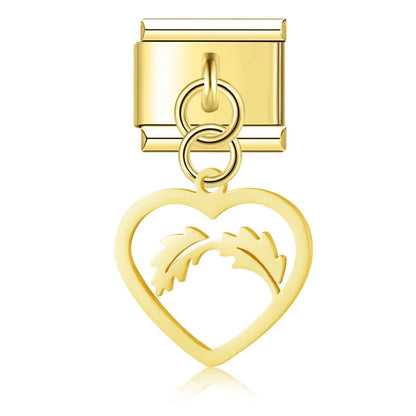Enamel Sun & Sunshine Dangle Charm for Charm Bracelets