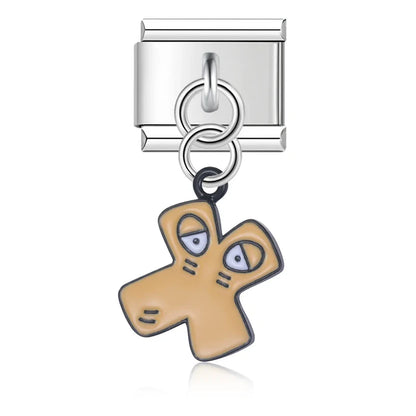 The Playful Monster Alphabet Dangle Charm in Silver