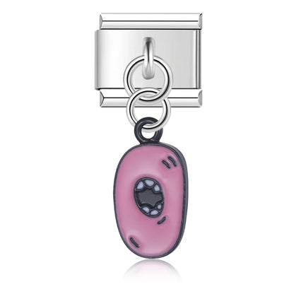 The Playful Monster Alphabet Dangle Charm in Silver