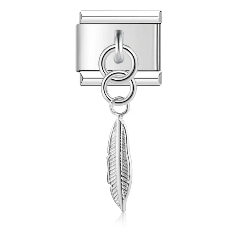 Classic Silver Silhouette & Symbol Dangle Charm