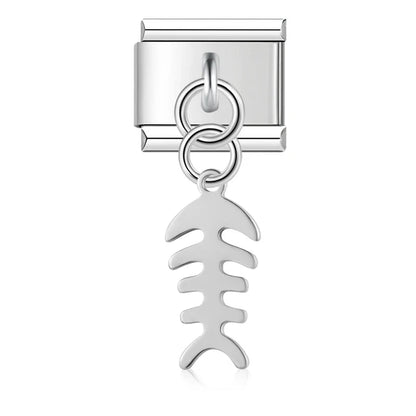 The Classic Silver Silhouette & Symbol Dangle Charm