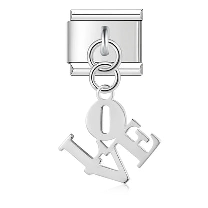 The Classic Silver Silhouette & Symbol Dangle Charm