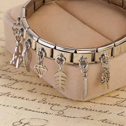 The Classic Silver Silhouette & Symbol Dangle Charm