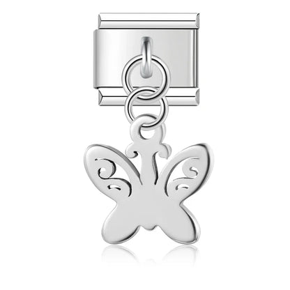 The Classic Silver Silhouette & Symbol Dangle Charm