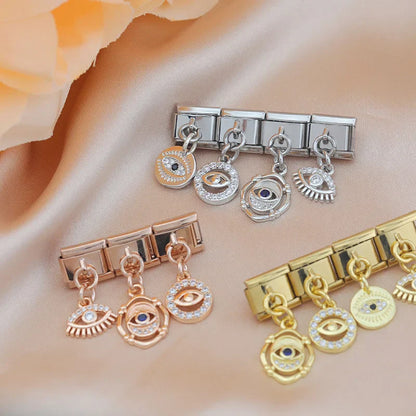 The Shiny Eye Dangle Charm in Silver, Gold & Rose Gold