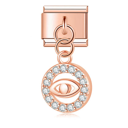 The Shiny Eye Dangle Charm in Silver, Gold & Rose Gold