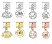 The Shiny Eye Dangle Charm in Silver, Gold & Rose Gold