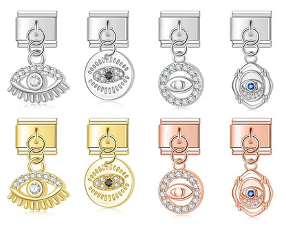 The Shiny Eye Dangle Charm in Silver, Gold & Rose Gold