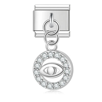 The Shiny Eye Dangle Charm in Silver, Gold & Rose Gold