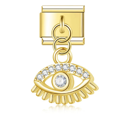 The Shiny Eye Dangle Charm in Silver, Gold & Rose Gold