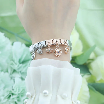 The Shiny Eye Dangle Charm in Silver, Gold & Rose Gold
