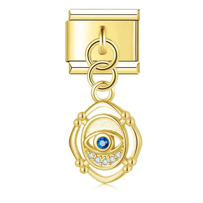 The Shiny Eye Dangle Charm in Silver, Gold & Rose Gold