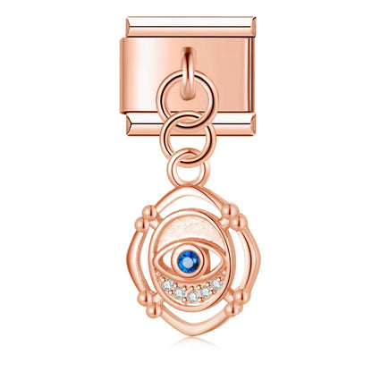 The Shiny Eye Dangle Charm in Silver, Gold & Rose Gold