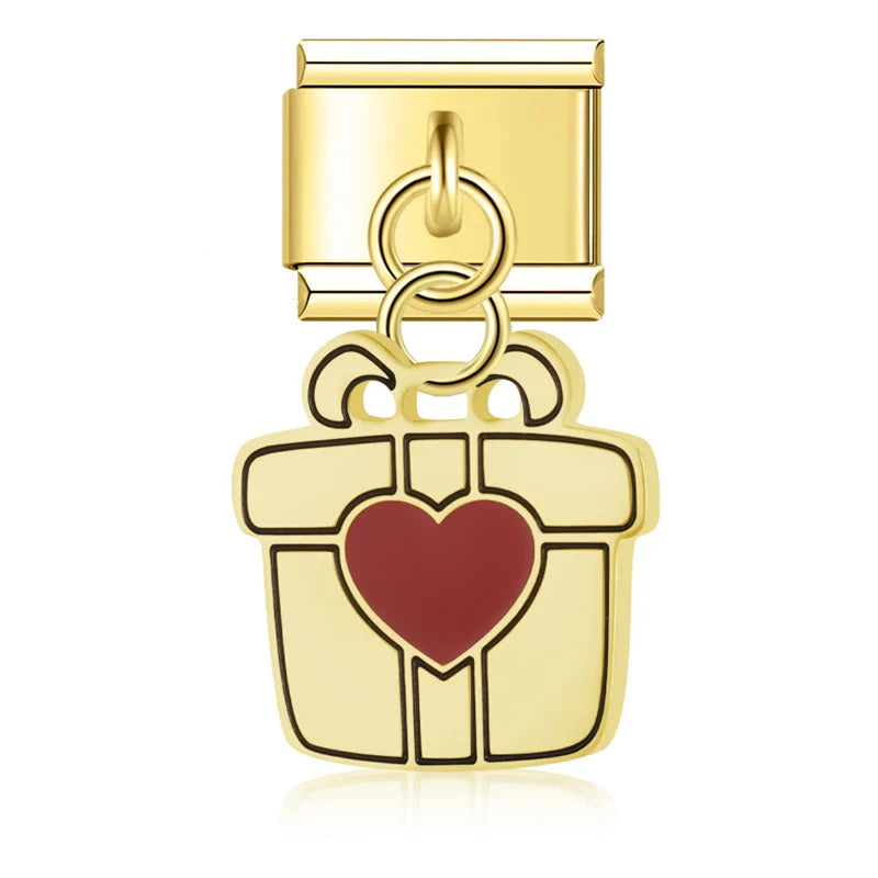 Heart Cake Envelope Charms