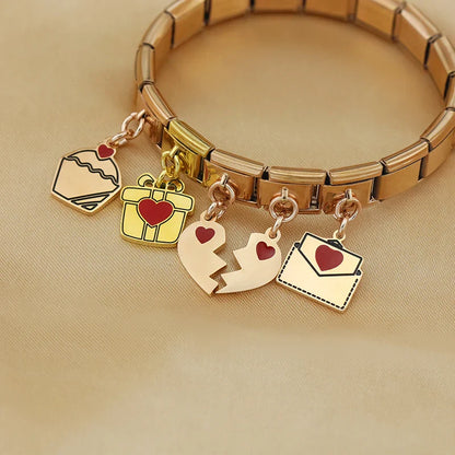 The Heart, Cake & Envelope Dangle Charm